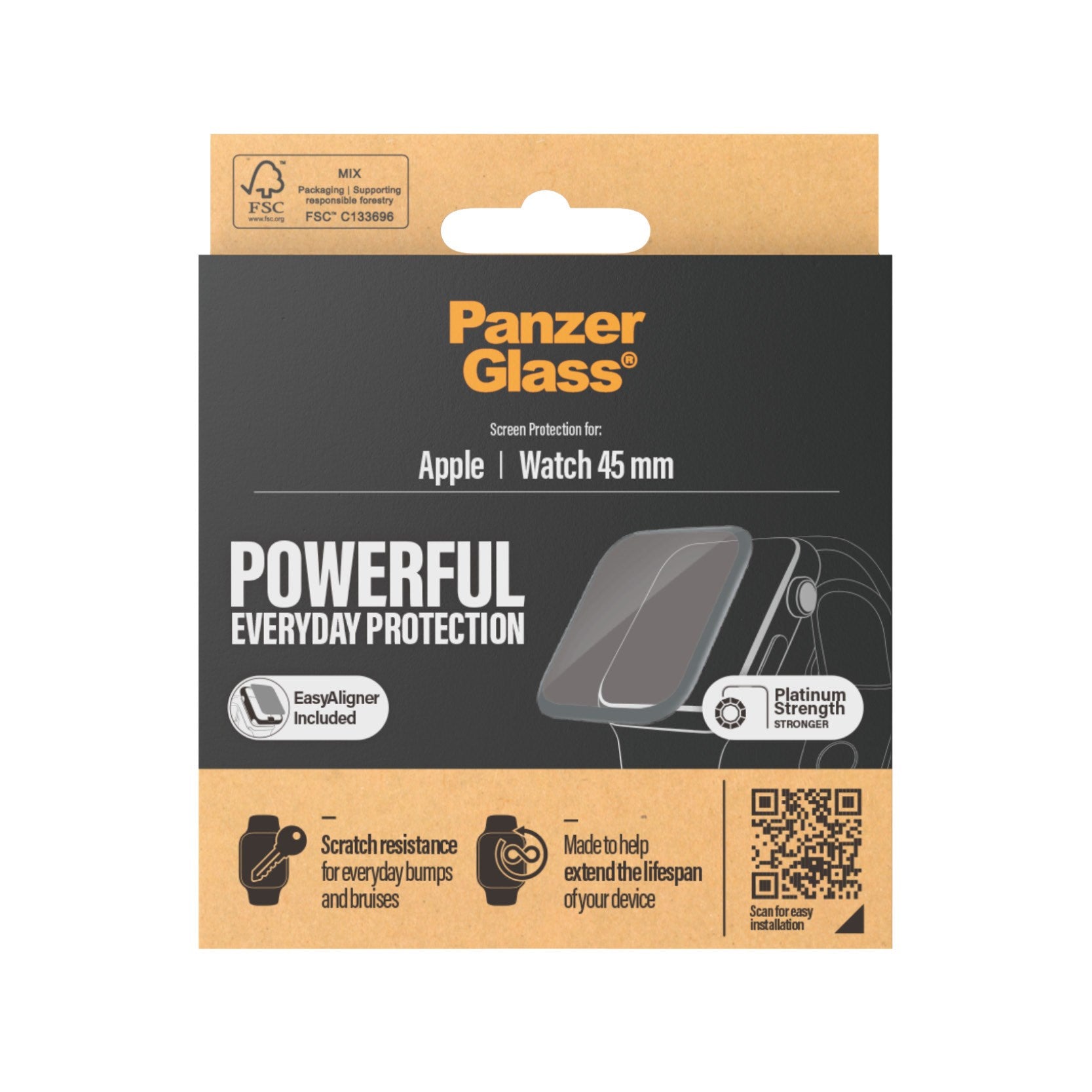 PanzerGlass® Apple Watch Series 9 | 8 | 7 | 45mm | Displayschutz Glass